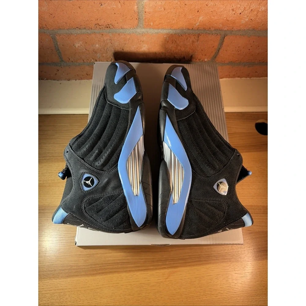 New Jordan Air Jordan 12.5 University Blue Black Suede 487471-007 Men's Sneaker